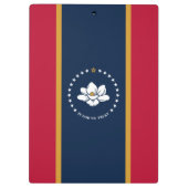 Porte-bloc Patriotic Clipboard with flag of Mississippi, USA (Dos)