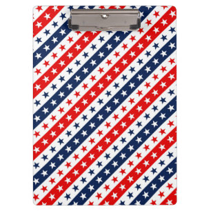 Porte-bloc Patriotique Rouge, Blanc & Bleu USA Étoiles & Stri