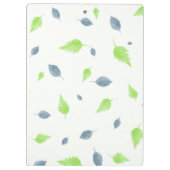 Porte-bloc Pattern Blue & Green Leaves (Dos)