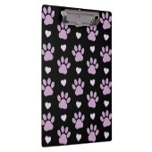 Porte-bloc Pattern of paws, Dog paws, Lilac paws, Hearts (Swatch)