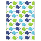 Porte-bloc Pattern of Whales, Cute Whales, Sea Animals (Dos)