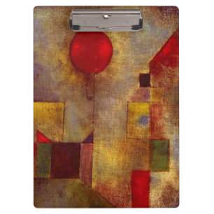 Porte-bloc Paul Klee Red Balloon Art Abstrait Coloré 