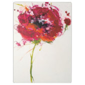 Porte-bloc Pavot du monogramme | sur le blanc (Dos)