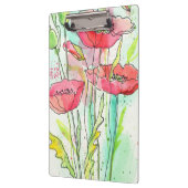 Porte-bloc Pavots peints d'aquarelle (Gauche)