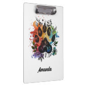 Porte-bloc Paw Print Boho Watercolor (Swatch)