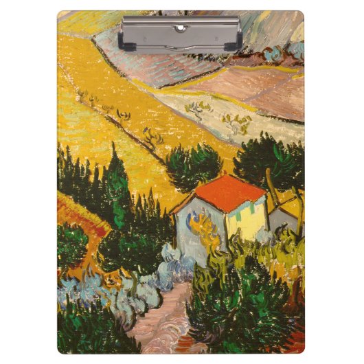 Porte-bloc Paysage avec Maison et PloughmaVincent van Gogh (Devant)
