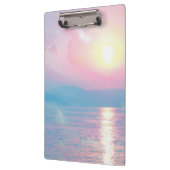 Porte-bloc Paysage magique au coucher du soleil rose (Gauche)