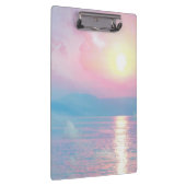Porte-bloc Paysage magique au coucher du soleil rose (Swatch)