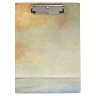 Porte-bloc Paysage marin avec le coucher du soleil orange