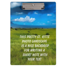 Paysage rural de Saint-Kitts