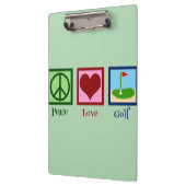 Porte-bloc Peace Love Golf (vert) (Gauche)