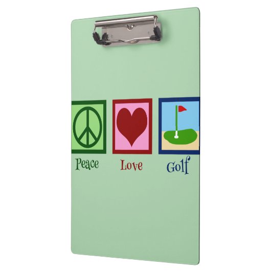 Porte-bloc Peace Love Golf (vert) (Gauche)