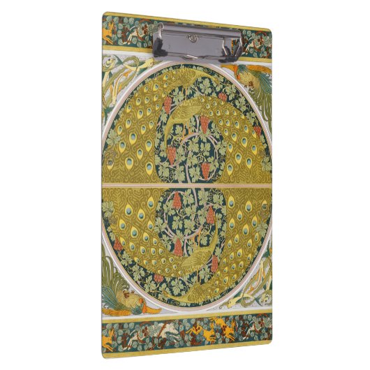 Porte-bloc Peacock Art Nouveau Style rond design complexe (Swatch)