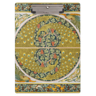Porte-bloc Peacock Art Nouveau Style rond design complexe
