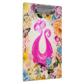 Porte-bloc Peacock Plum rose avec fleurs colorées (Swatch)