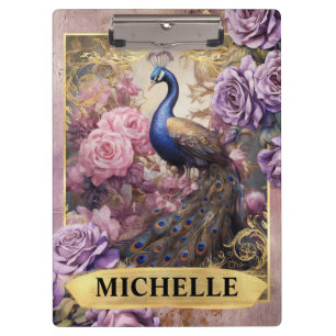 Porte-bloc Peacock romantique et Imaginaire Rose pourpre