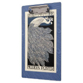 Porte-bloc Peacock Vintage Bleu Art Nouveau (Gauche)