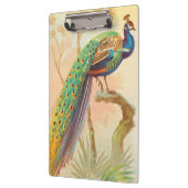 Porte-bloc Peacock vintage sur une branche (Gauche)