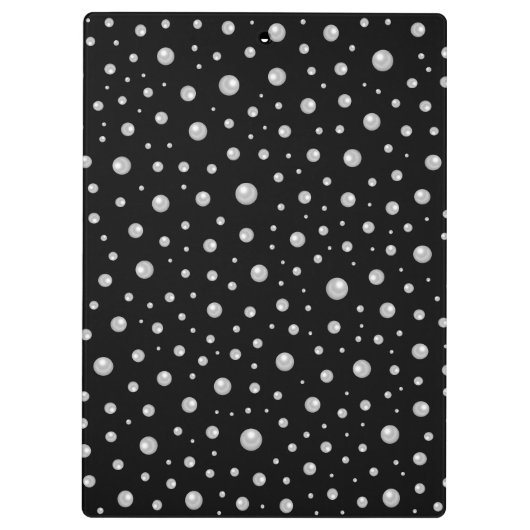 Porte-bloc Pearl Pattern on Black Background (Dos)