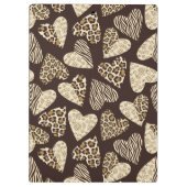 Porte-bloc Peau d'animal avec des coeurs (Dos)