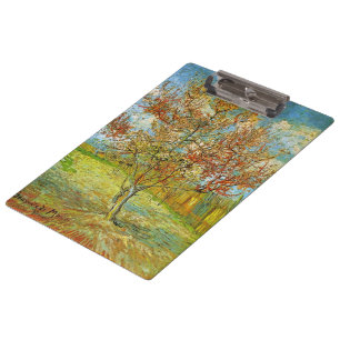 Porte-bloc Pêcher rose en fleurs de Vincent van Gogh