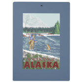 Porte-bloc Pêcheur de mouche - Anchorage, Alaska (Dos)