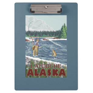 Porte-bloc Pêcheur de mouche - Latouche, Alaska