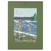 Porte-bloc Pêcheur de mouche - Yellowstone occidental, (Dos)