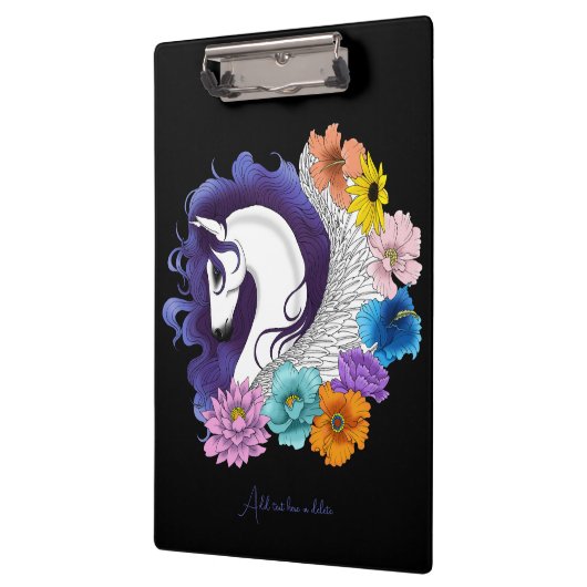 Porte-bloc Pegasus Black Floral (Gauche)