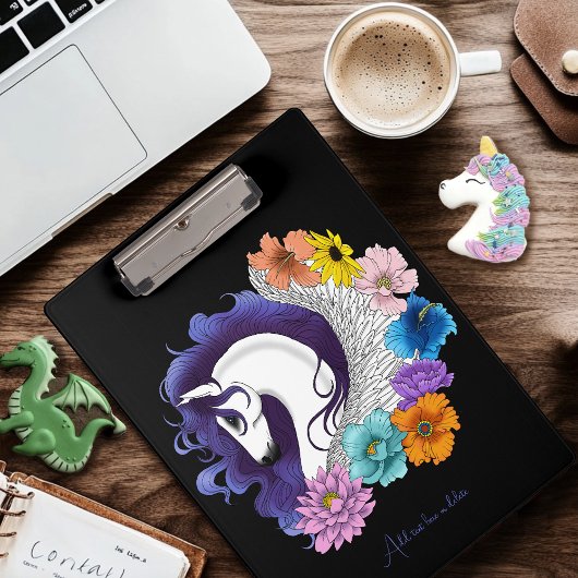 Porte-bloc Pegasus Noir Floral