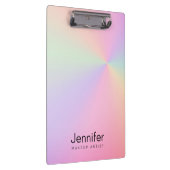 Porte-bloc Peintre holographique moderne en dégradé (Swatch)