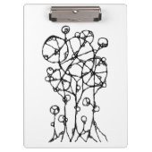 Porte-bloc Peinture à la main - Groupe Arbre Abstrait 1 + 2 (Devant)