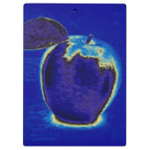 Porte-bloc Peinture à la pomme bleue (Dos)