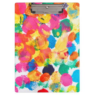 Porte-bloc Peinture abstraite colorée mignonne