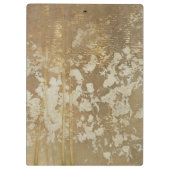 Porte-bloc Peinture Abstraite en or avec lunettes d'argent (Dos)