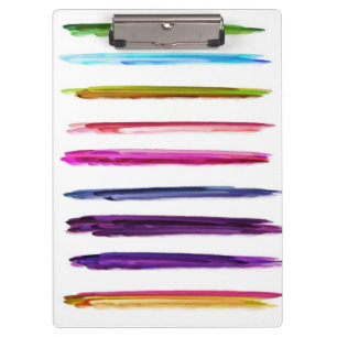 Porte-bloc Peinture Abstraite Traits de Pinceau Colorés
