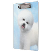 Porte-bloc Peinture Bichon Frise - Cute Original Chien Art (Gauche)