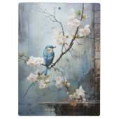 Porte-bloc Peinture chinoise avec des oiseaux et des fleurs b (Dos)