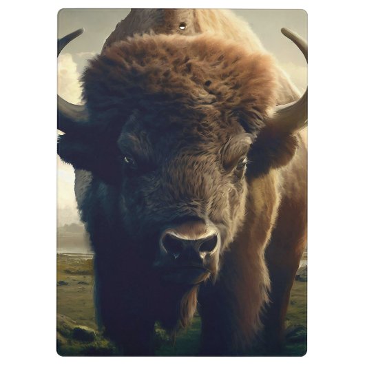 Porte-bloc Peinture de bison (Dos)