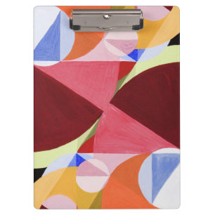 Porte-bloc Peinture de blocs de couleur abstraits géométrique