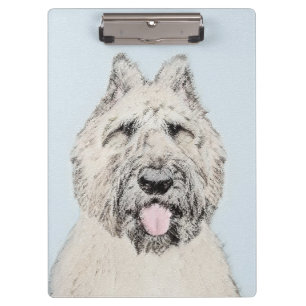 Porte-bloc Peinture de Bouvier des Flandres - Art original de