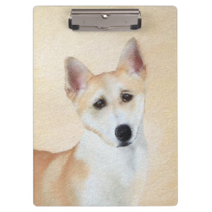 Porte-bloc Peinture de chien de Canaan - jolie art original d