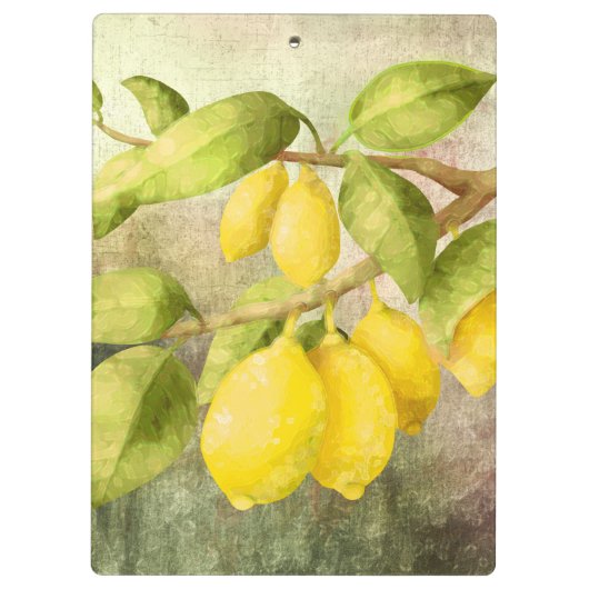 Porte-bloc Peinture de citrons (Dos)