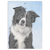 Porte-bloc Peinture de collie frontalière - Belle art origina (Dos)