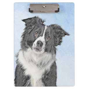 Porte-bloc Peinture de collie frontalière - Belle art origina