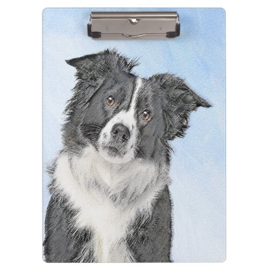 Porte-bloc Peinture de collie frontalière - Belle art origina (Devant)