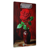 Porte-bloc Peinture de fleurs de rose rouge (Swatch)
