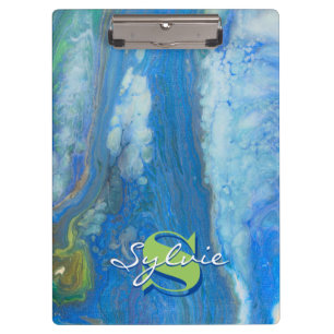 Porte-bloc Peinture de fluides en cascade