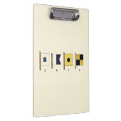 Porte-bloc Peinture de quatre drapeaux avec voile écrite sous (Swatch)