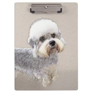 Porte-bloc Peinture de Terrier Dandie Dinmont Art Canin Origi